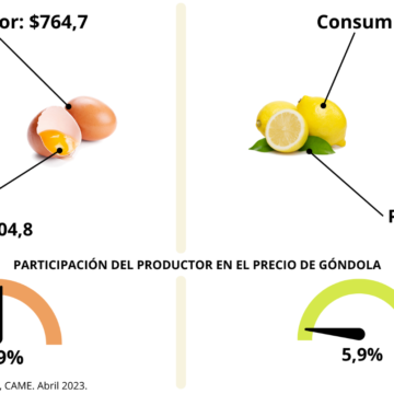 Del campo a la góndola, los precios de los agroalimentos se multiplicaron por 3,9 veces en abril