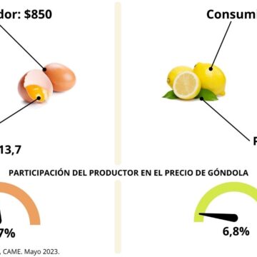 Según informe de CAME, los precios de los agroalimentos se multiplicaron por 3,5 veces en mayo 