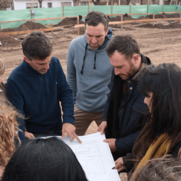 Ralinqueo visitó el inicio de la obra de la Escuela Secundaria 8