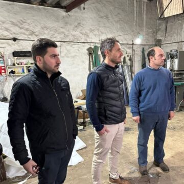 De recorrida: Egüen y Endere se reunieron con empresas y emprendedores