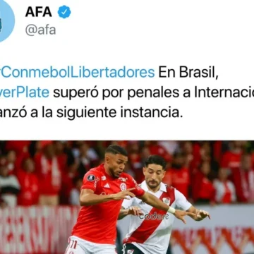 Desde la cuenta de Twitter de AFA festejaron el triunfo de River anticipadamente: ¿Mufa?
