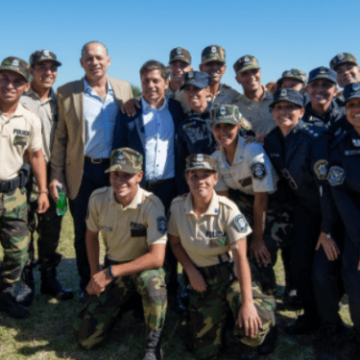 Mirá en vivo la presentación de drones para fortalecer la Policía Rural
