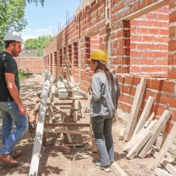 Ralinqueo recorrió la obra del Centro de Salud de 18 y 31
