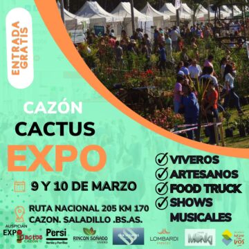 Miles de Cactus en el pueblo más arbolado de la Argentina: se viene el expo Cazón