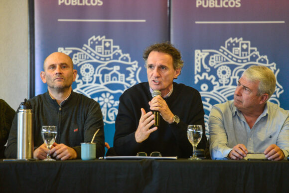 Katopodis presentó en Alberti los avances para licitar el último tramo del Plan Maestro del Salado