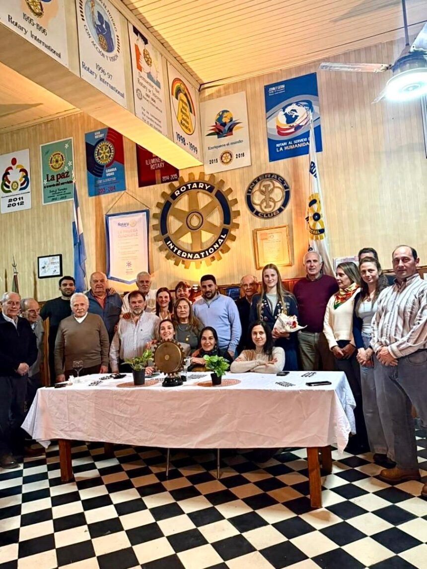 Egüen presentó en el Rotary el plan de vinculación internacional para 25 de Mayo