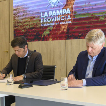 kicillof la pampa Kicillof y Ziliotto firmaron un acuerdo hídrico