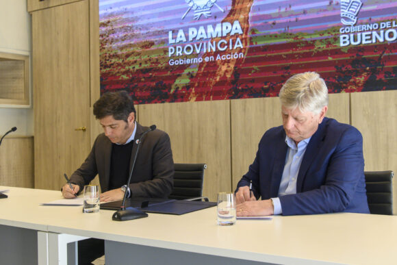 Kicillof y Ziliotto firmaron un acuerdo hídrico