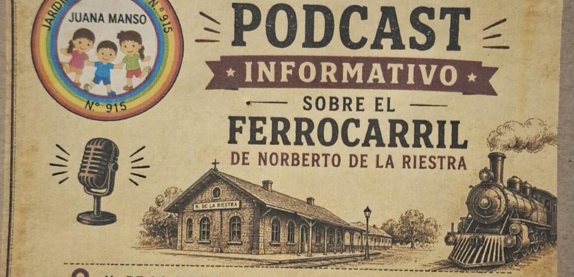 podcaste ferrocarril norberto de la riestra El Jardín N° 915 de Norberto de la Riestra representará a la provincia en la Feria Nacional de Educación, Ciencias, Arte y Tecnología