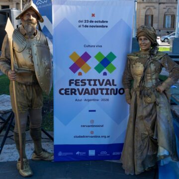 Azul, la ciudad cervantina de la pampa bonaerense, celebra 20 años de su emblemático festival