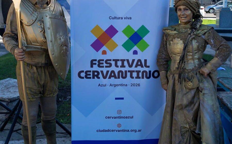 Azul, la ciudad cervantina de la pampa bonaerense, celebra 20 años de su emblemático festival